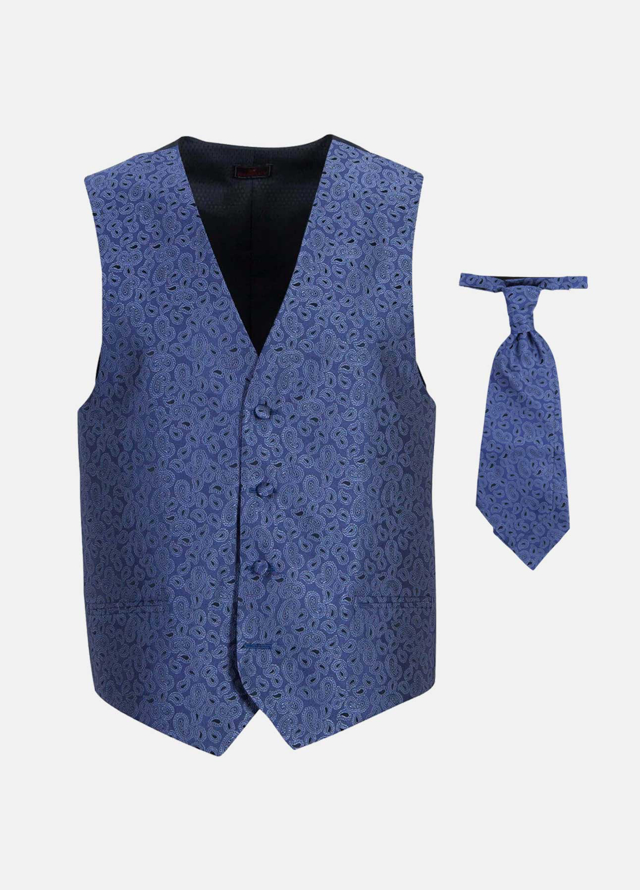 Paisley mønstret vest og plastron