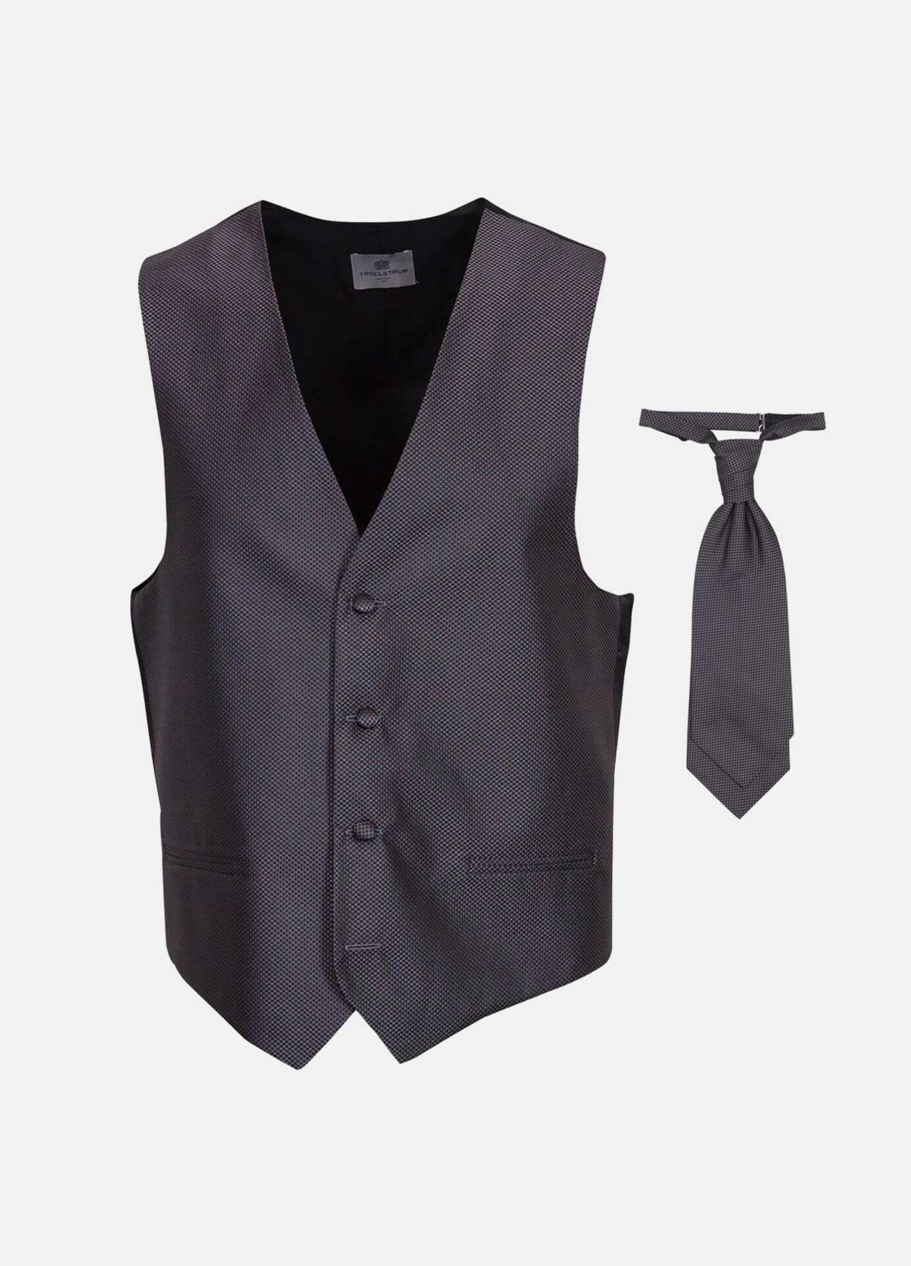 Silkevest og plastron