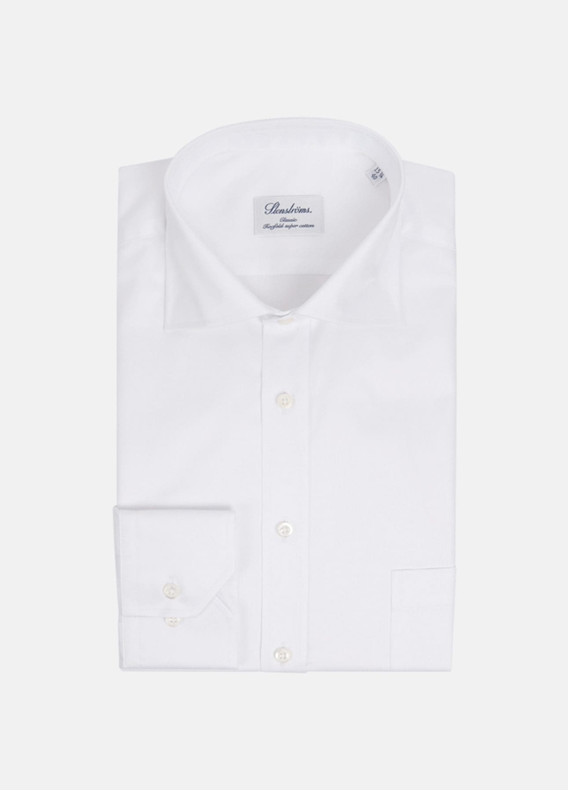 Classic fit twill skjorte