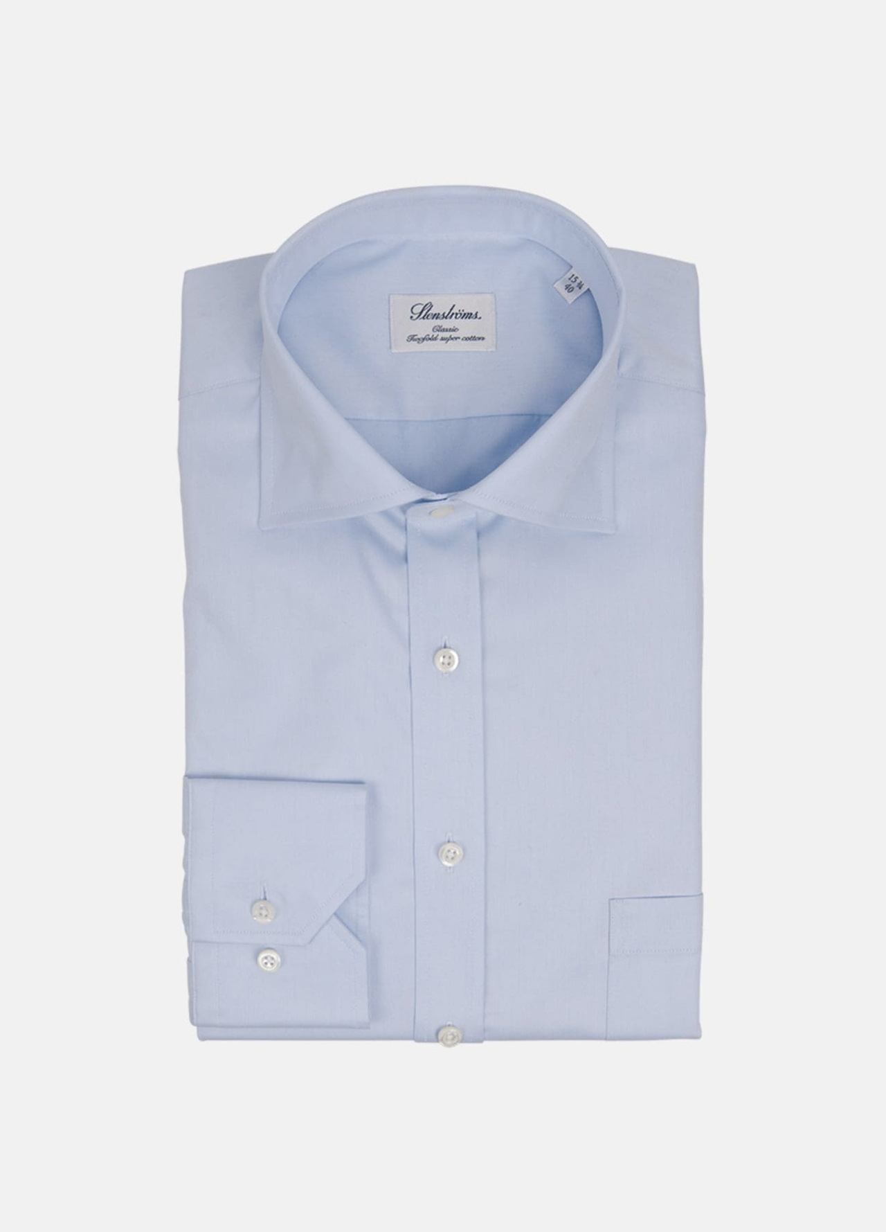 Classic fit twill skjorte