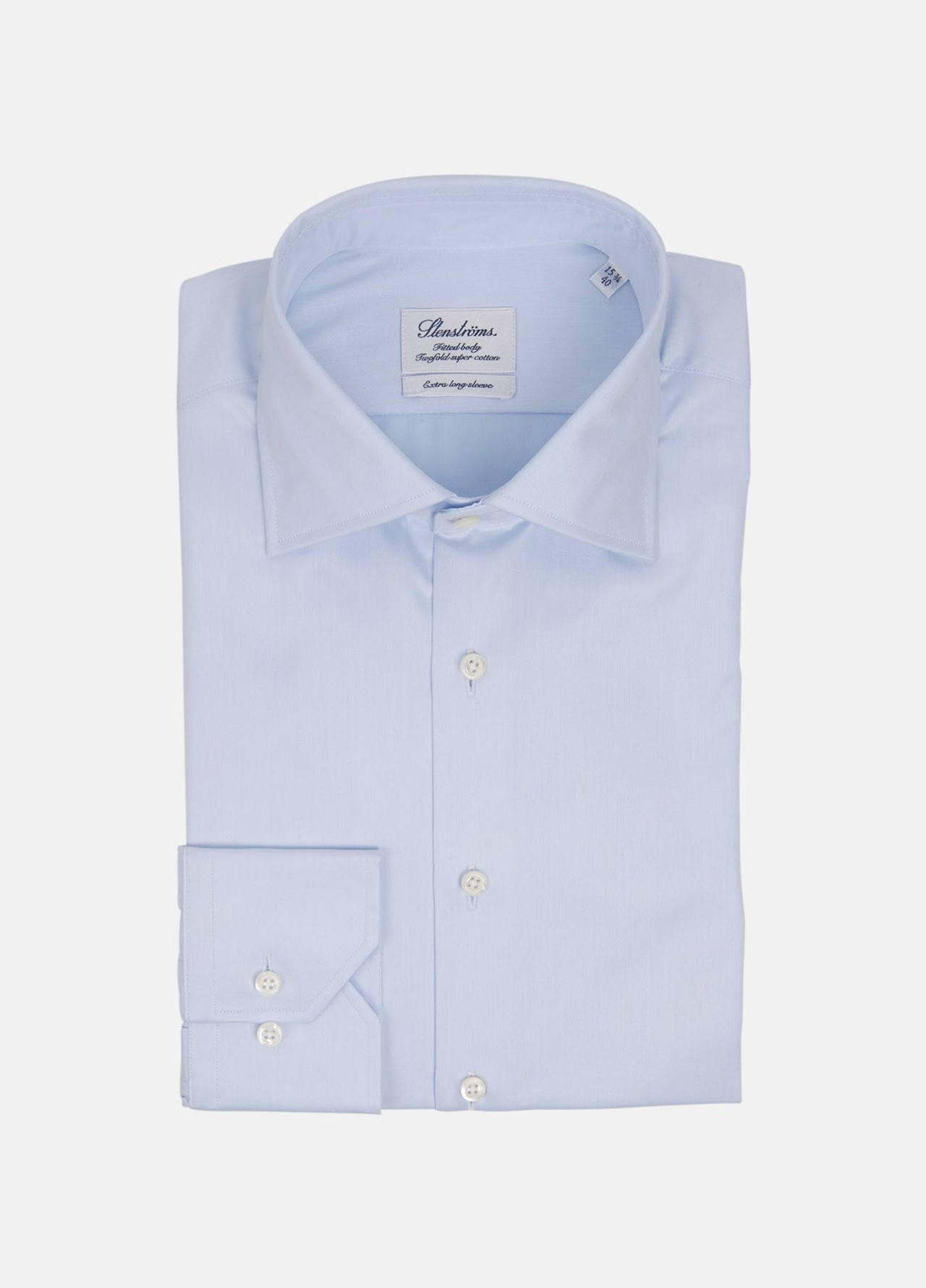 Twill fitted body skjorte
