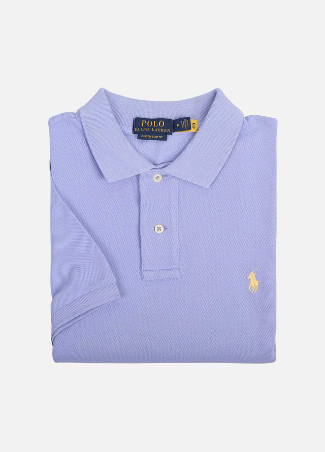 Custom slim fit pique polo