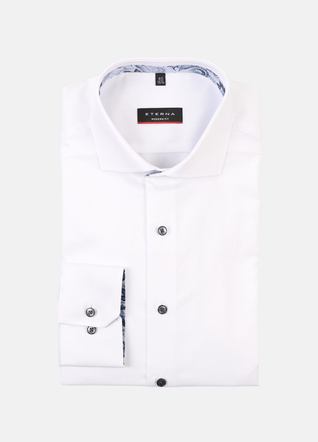 Modern fit skjorte med konstrast