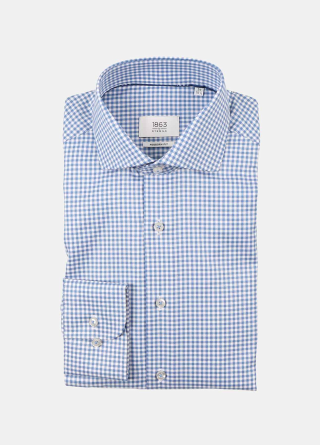 Ternet twill skjorte i modern fit