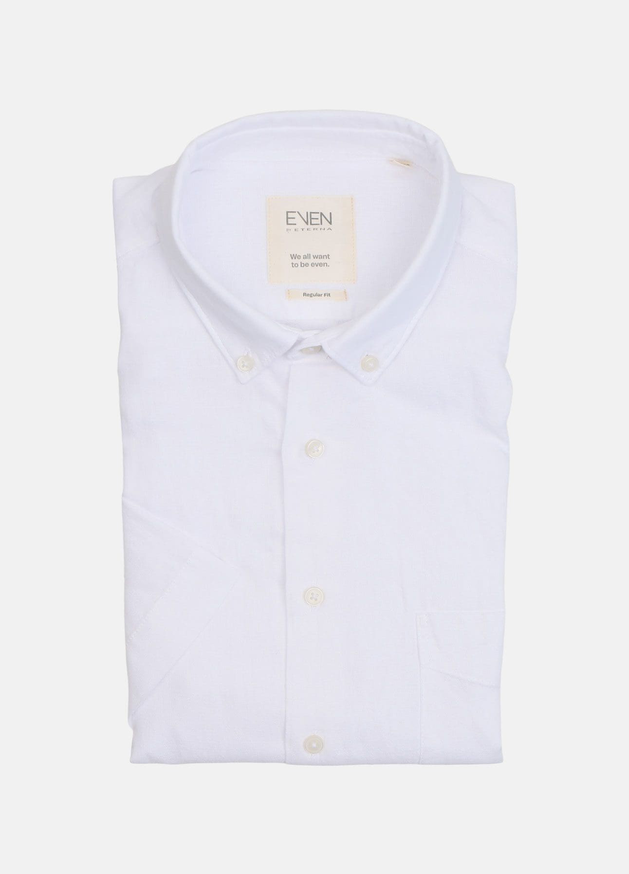 Kortærmet button-down skjorte regular fit