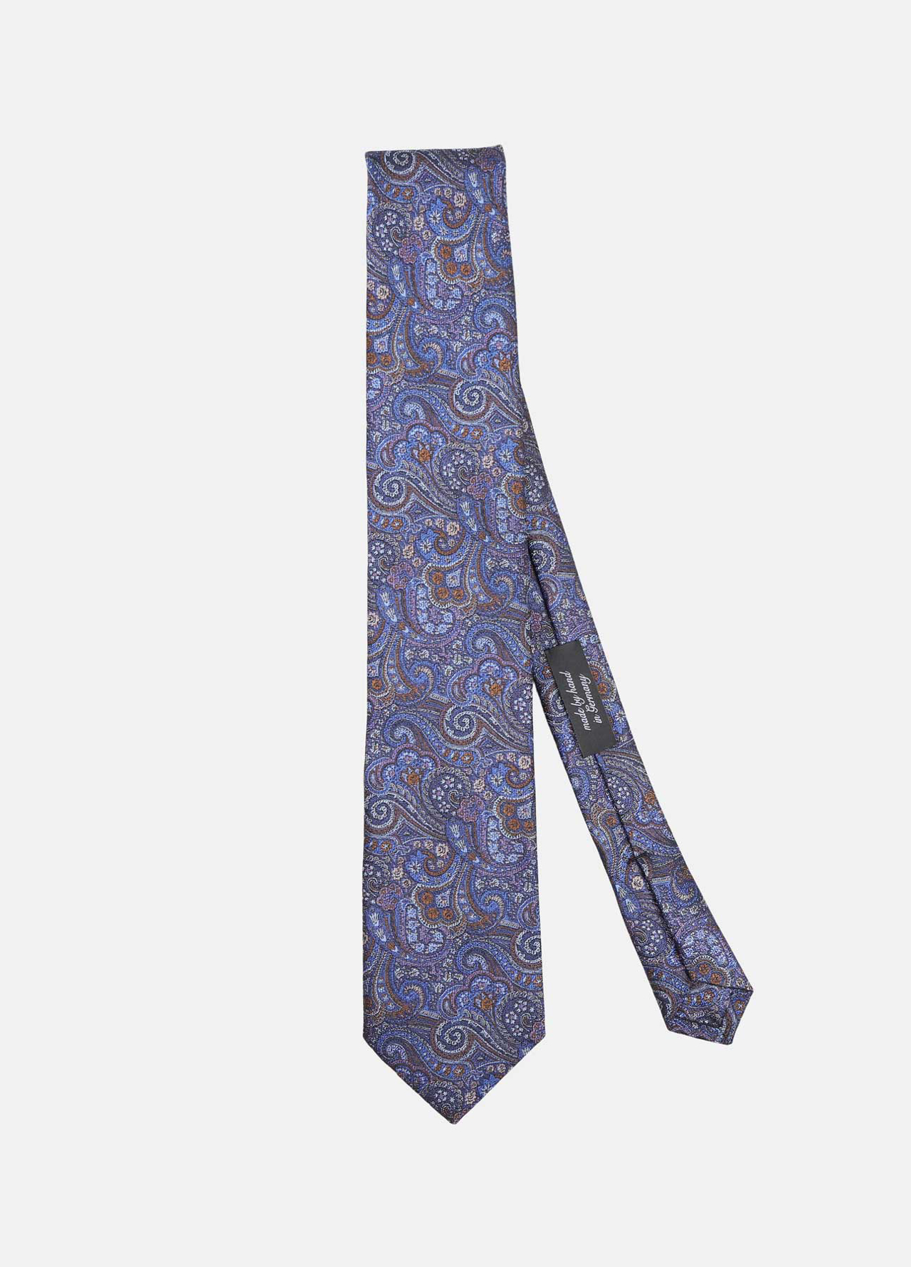 Silkeslips med paisley mønster