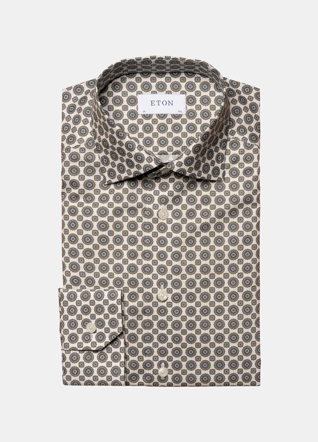 Slim fit skjorte med print