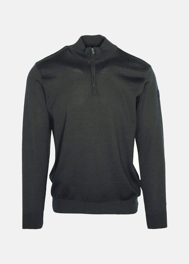 Half-zip merinostrik