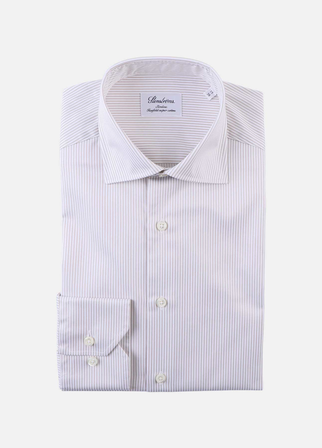 Slimline skjorte med striber