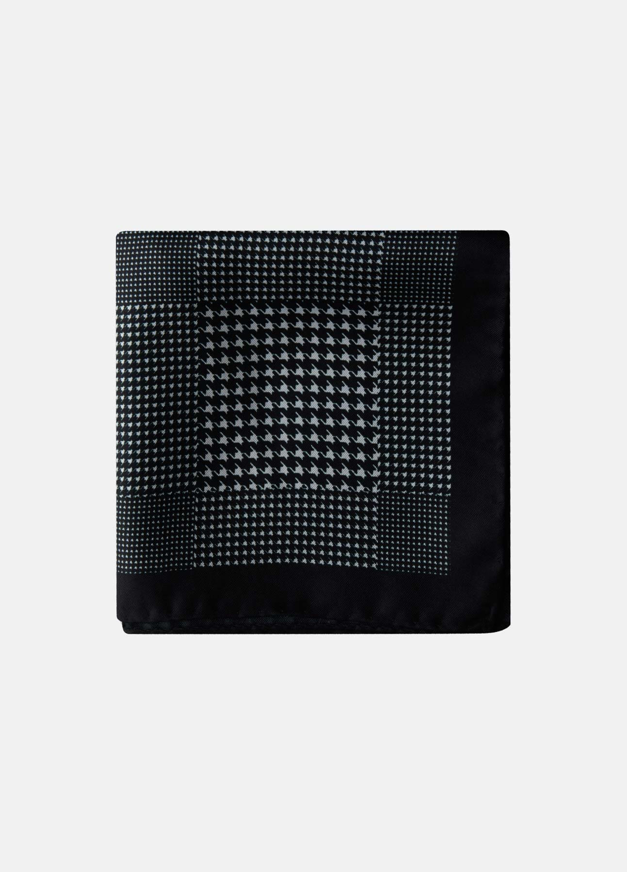 Houndstooth silkepochette