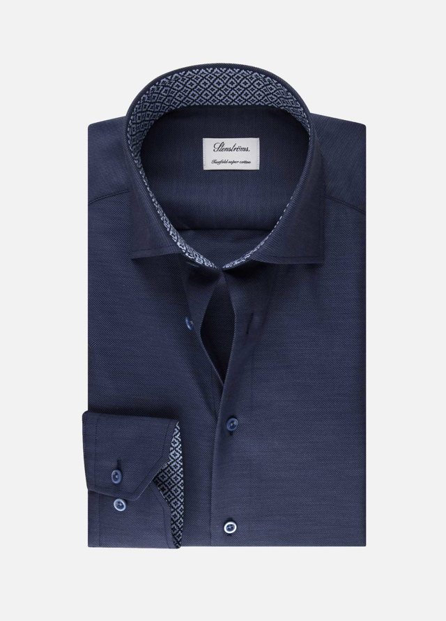 Slimline skjorte med kontrast