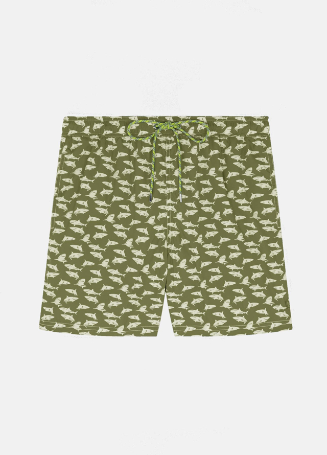 Badeshorts med print