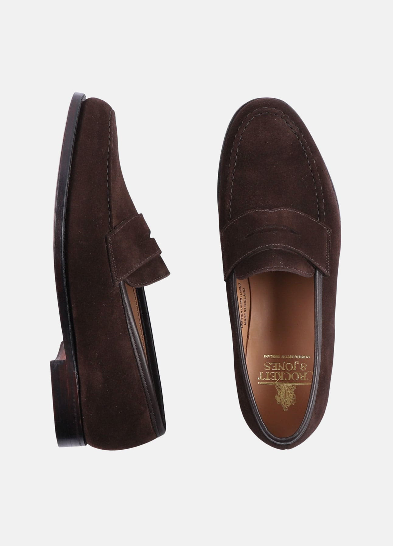 Boston loafer i ruskind