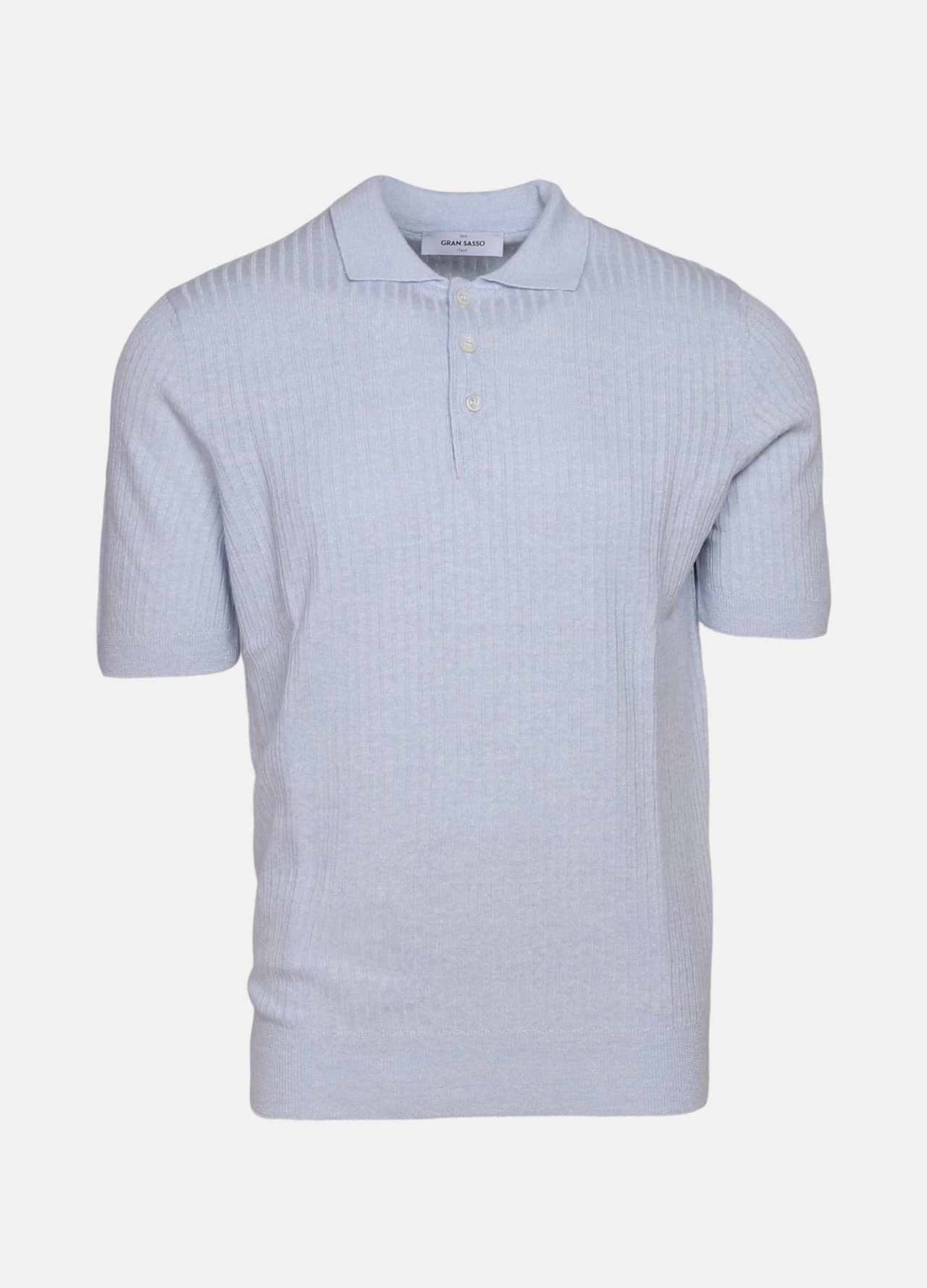 Ribstrikket polo