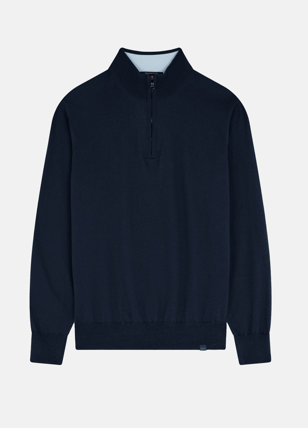 Half-zip i bomuld