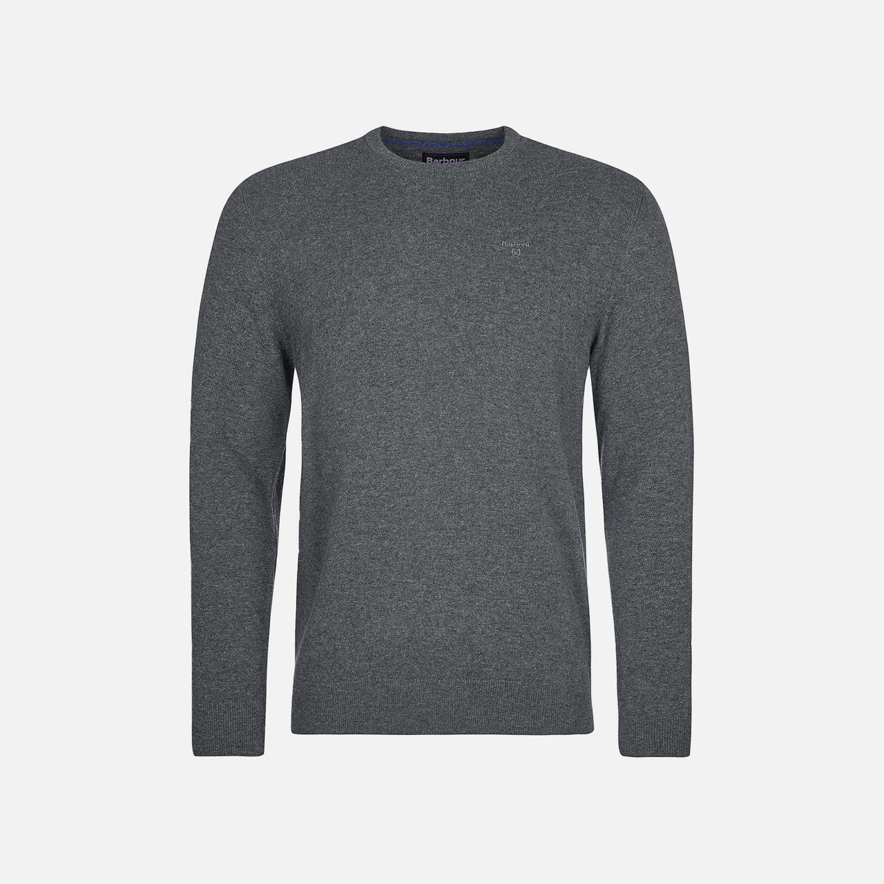 Striktrøje med rund hals