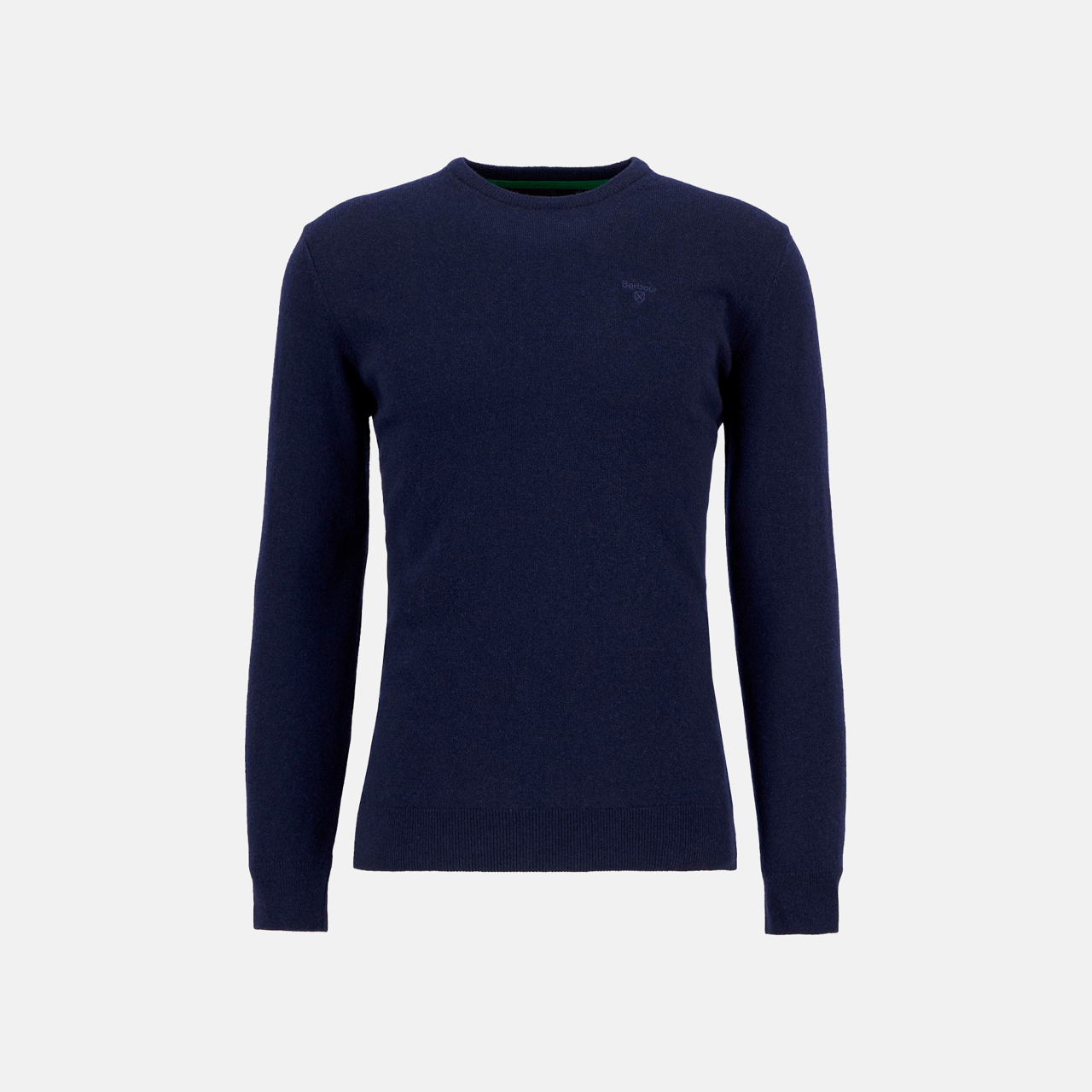 Striktrøje med rund hals