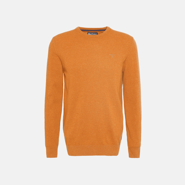 Striktrøje med rund hals