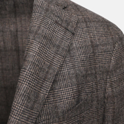 Wool glencheck jakke