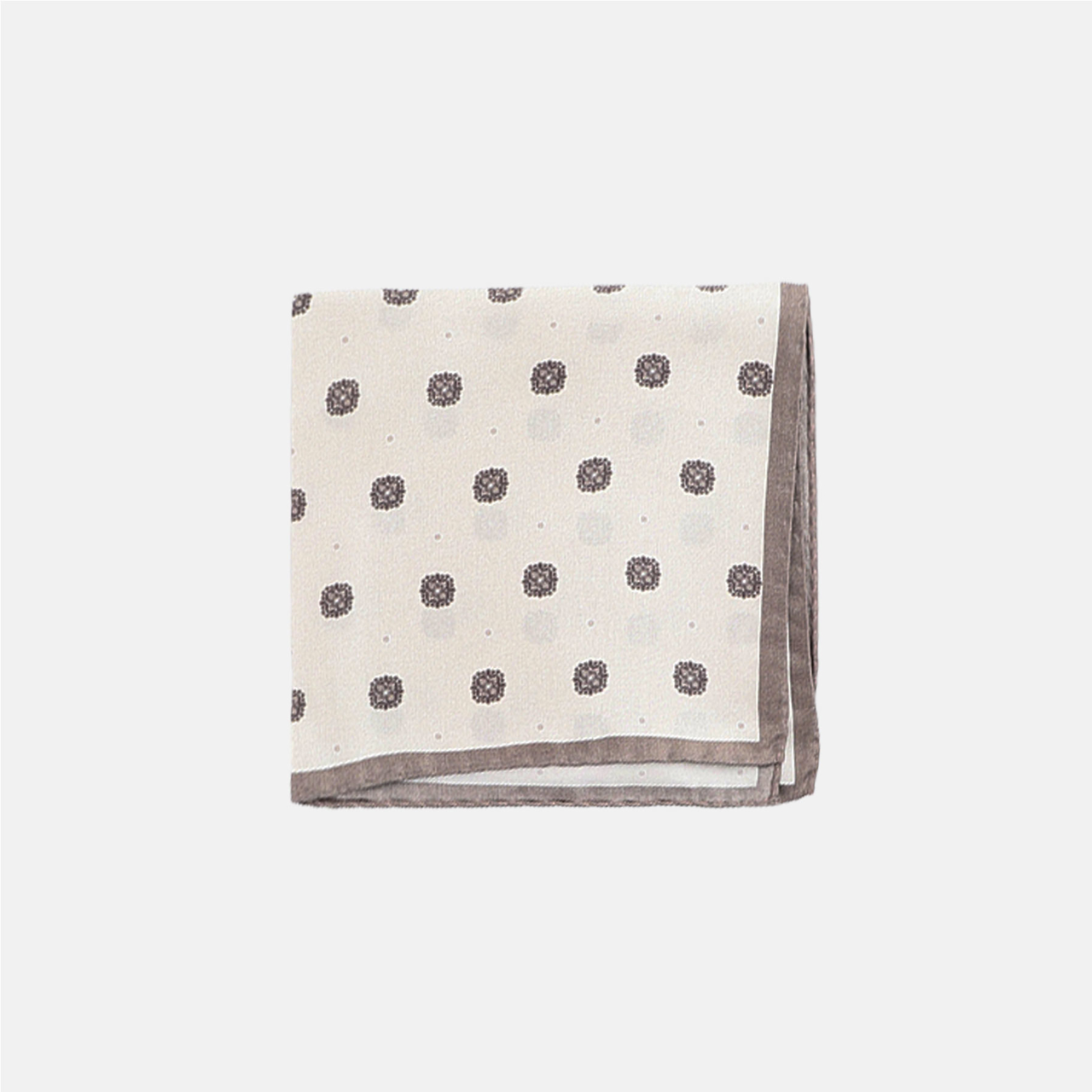 Silke pochette med rosetter