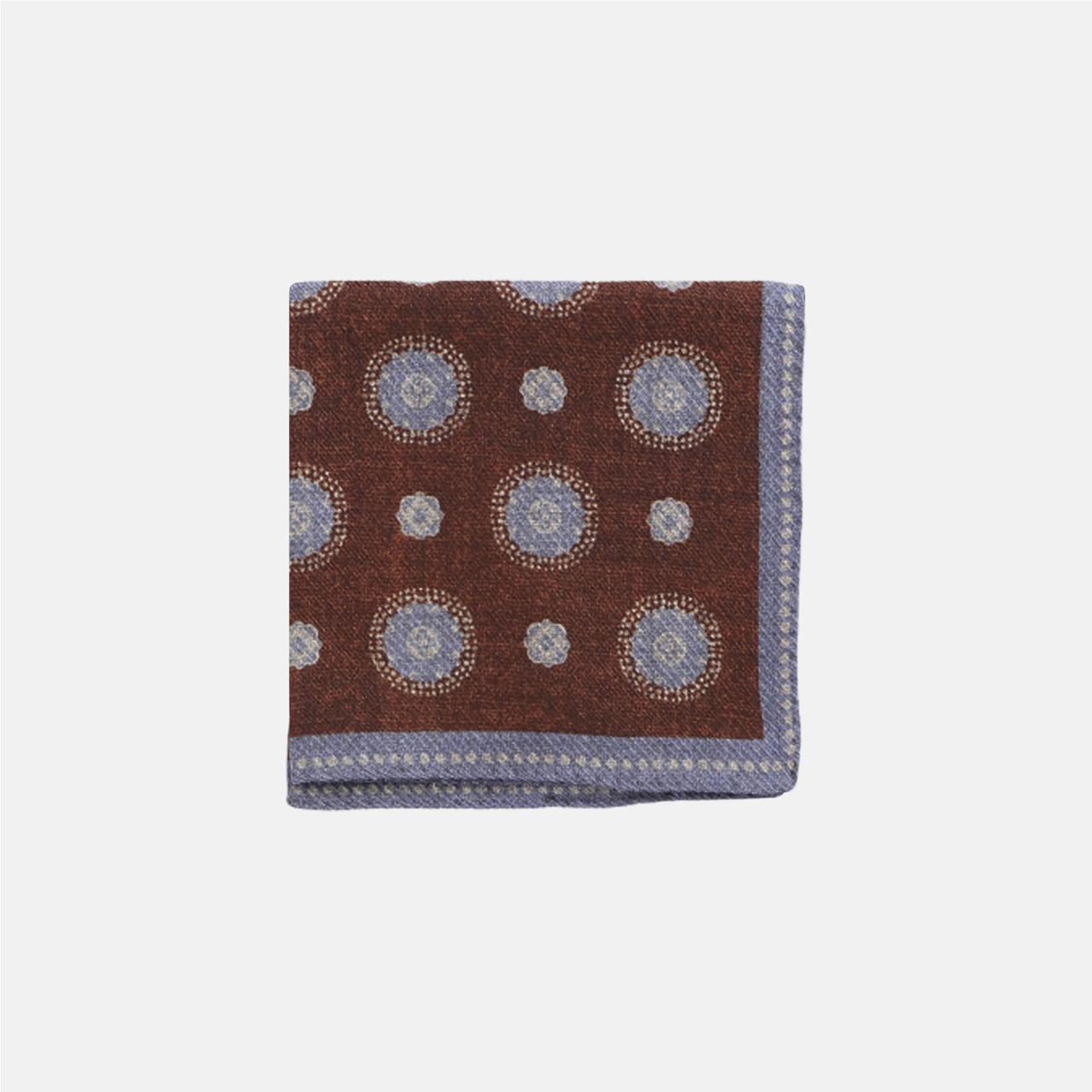 Uld pochette med cirkler