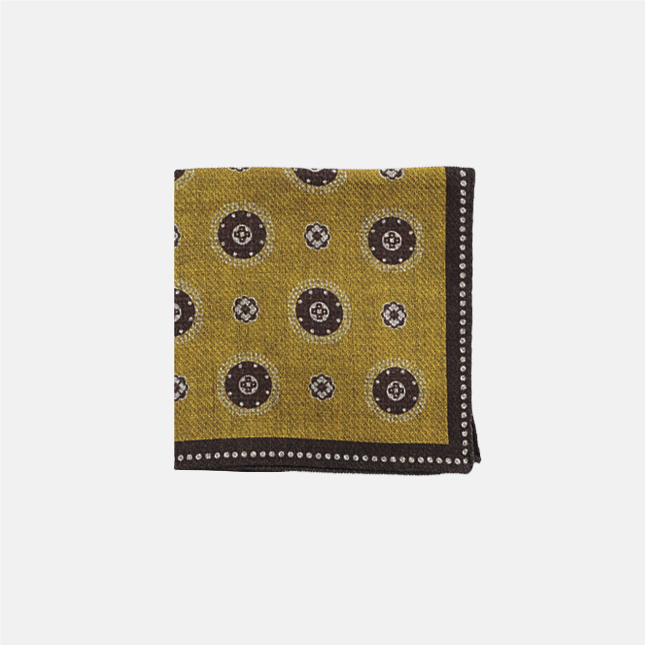 Uld pochette med cirkler