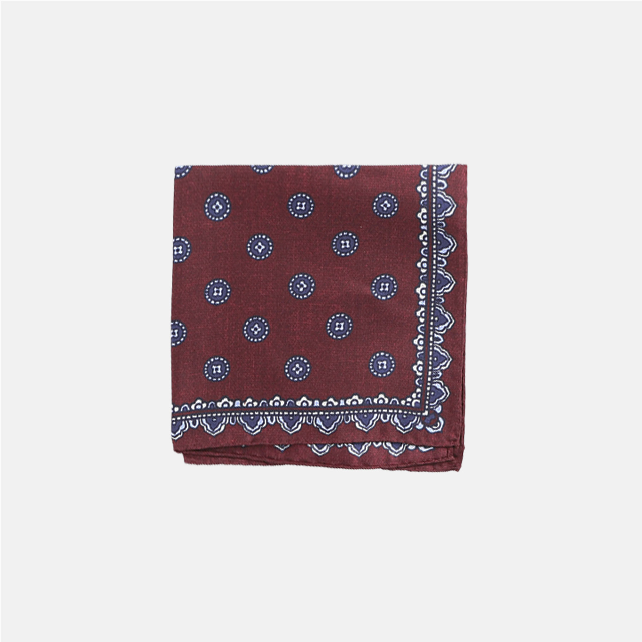 Silke pochette med rosetter