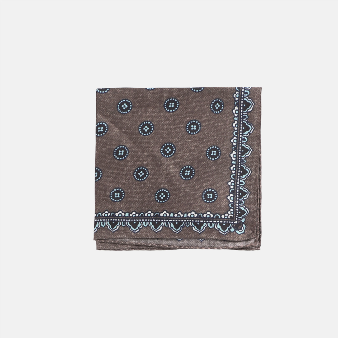 Silke pochette med rosetter