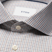 micro check twill skjorte