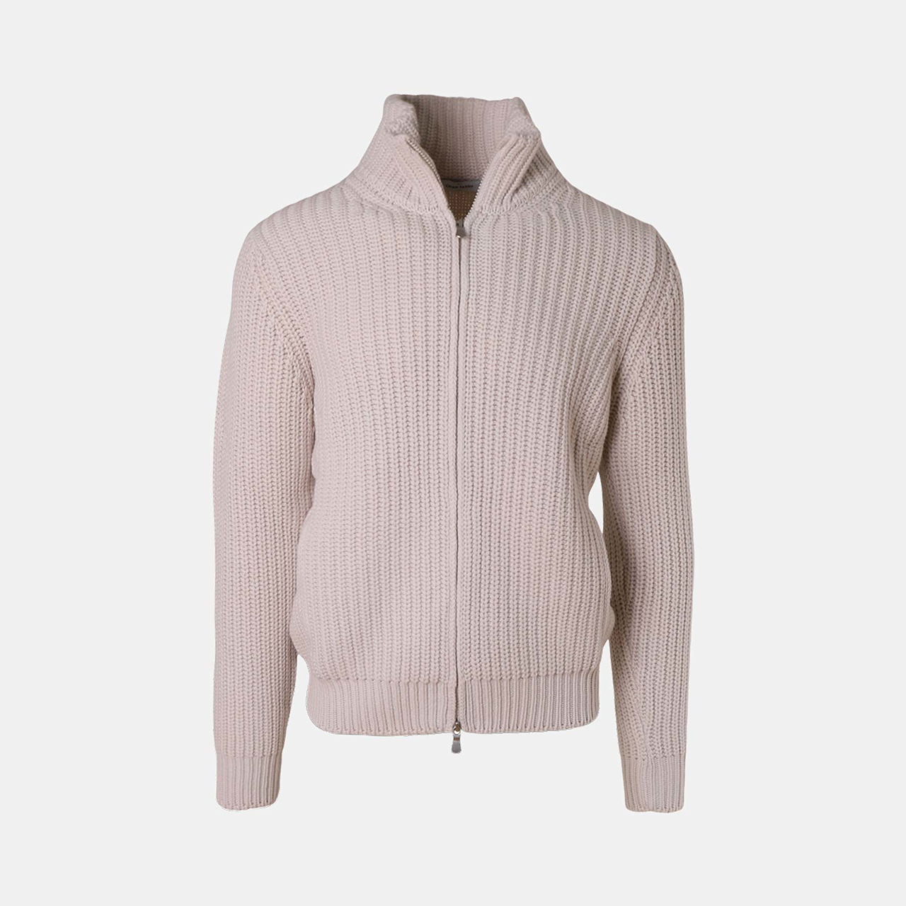fullzip strikjakke med lommer