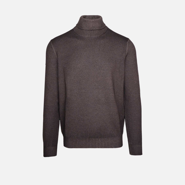 vintage strik med rullekrave