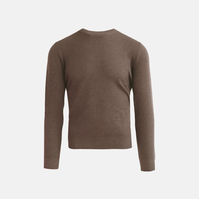 vintage strik med rund hals