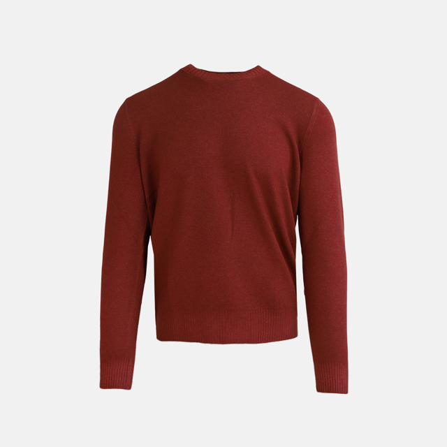 vintage strik med rund hals