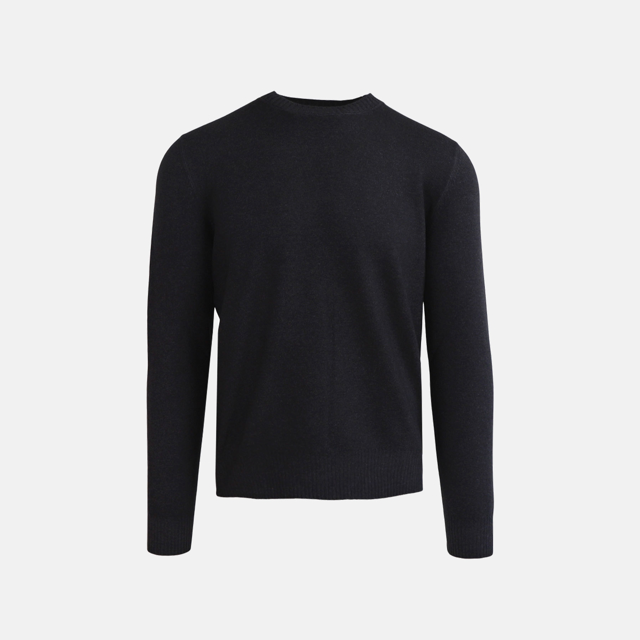 vintage strik med rund hals