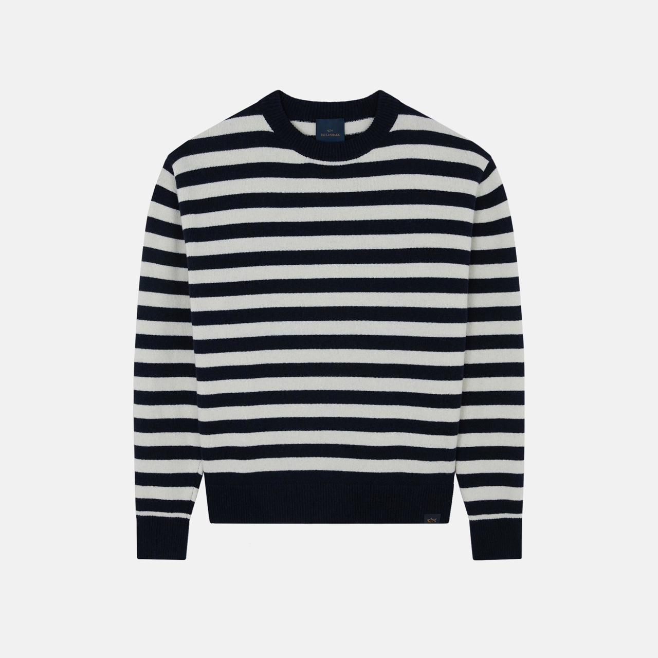 maritim stribet uld sweater
