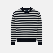 maritim stribet uld sweater