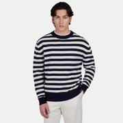 maritim stribet uld sweater