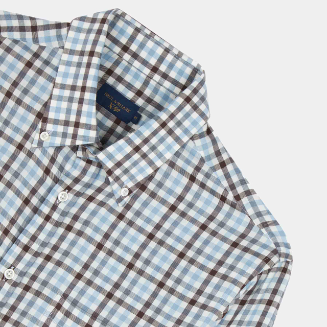 bomuld tencel skjorte med brystlomme button down