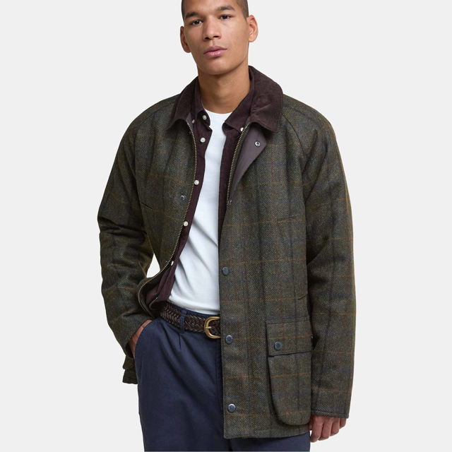 bedale check wool
