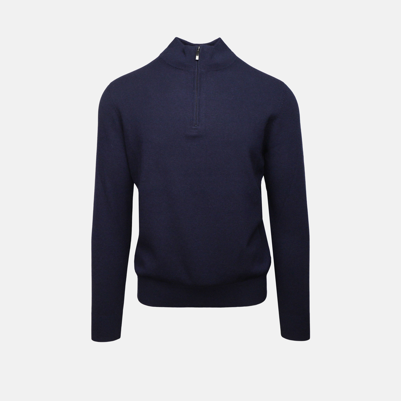 Uld cashmere half zip