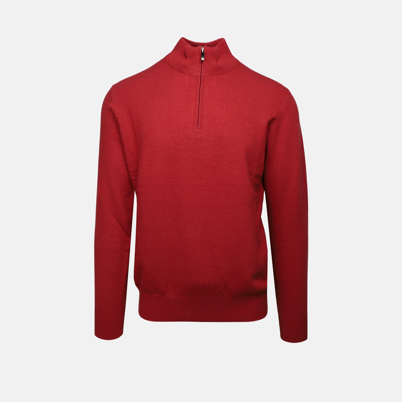 Uld cashmere half zip