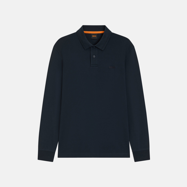 pe interlock long polo
