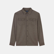 uld overshirt med brystlommer