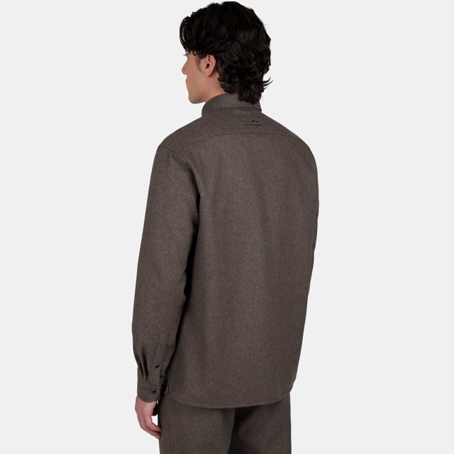 uld overshirt med brystlommer