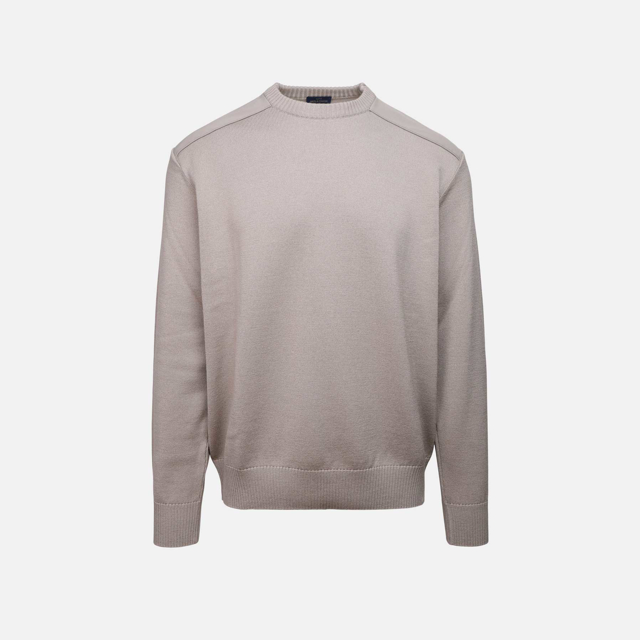 sweater med forstærkning på skulder