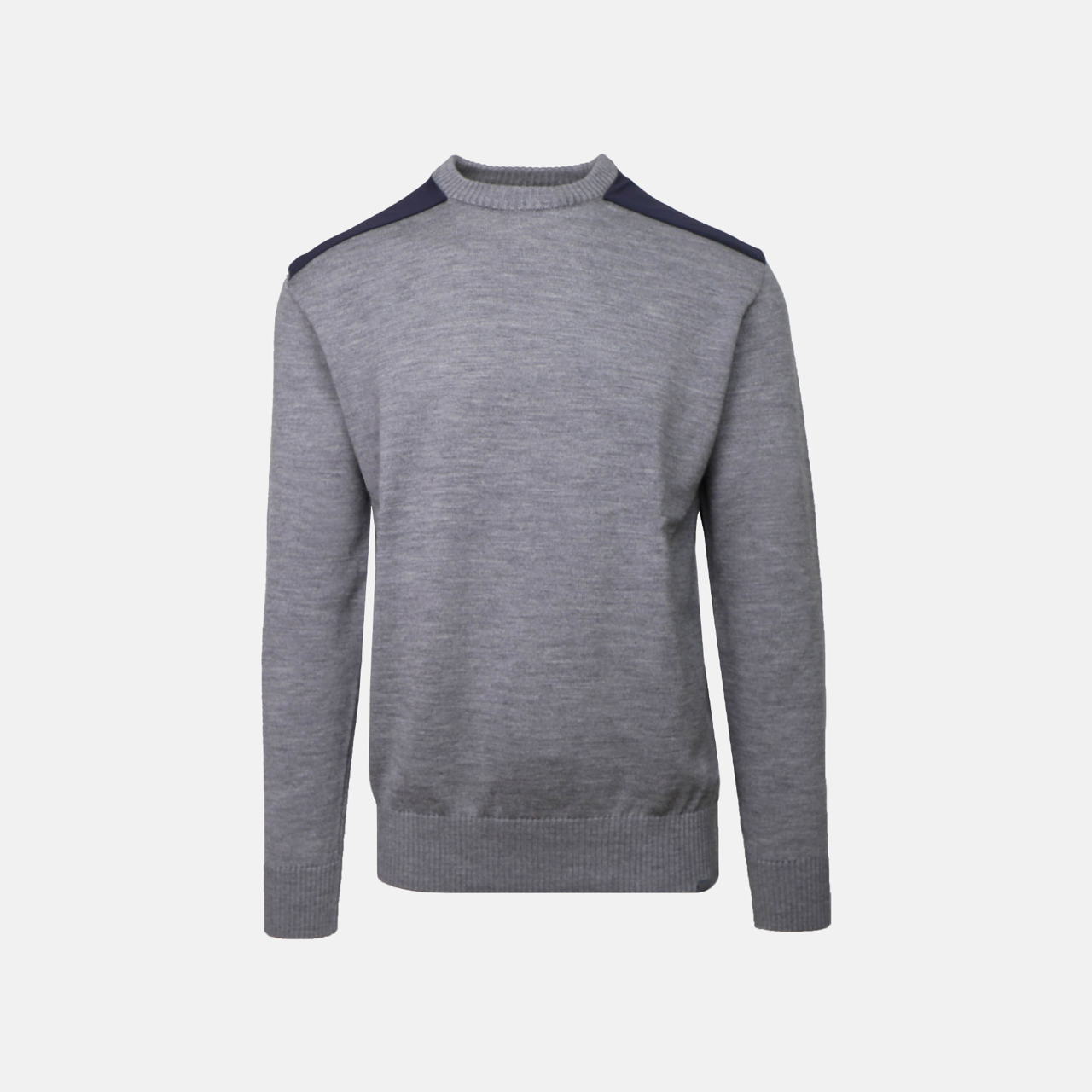 sweater med forstærkning på skulder