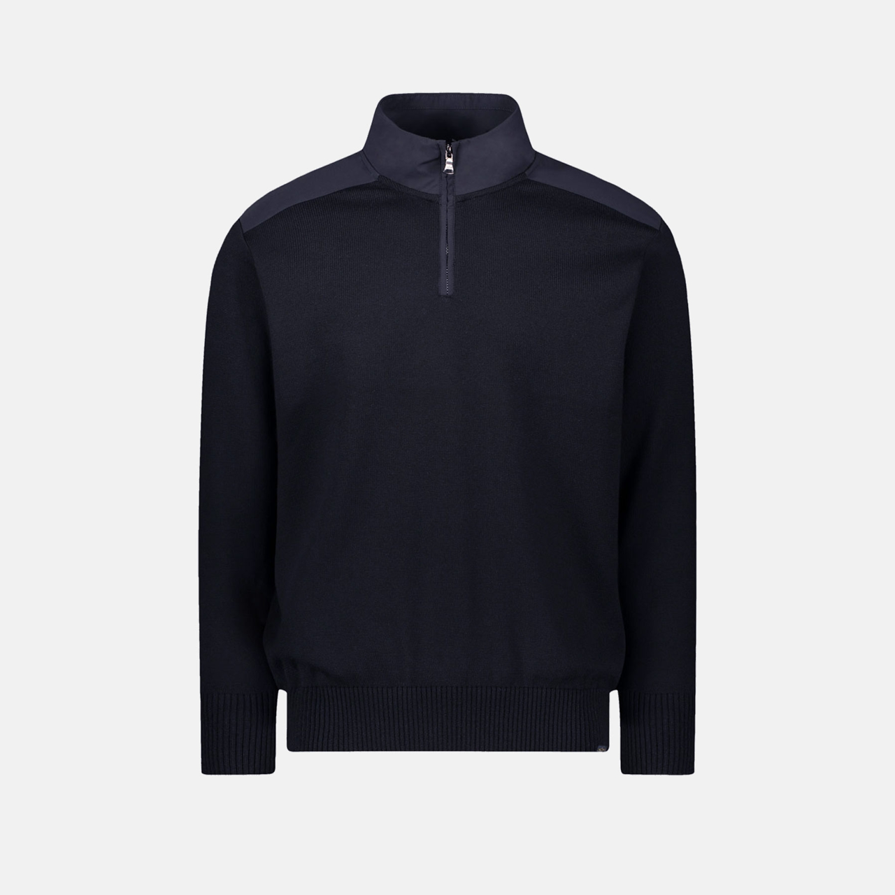 sweater med forstærkning på skulder