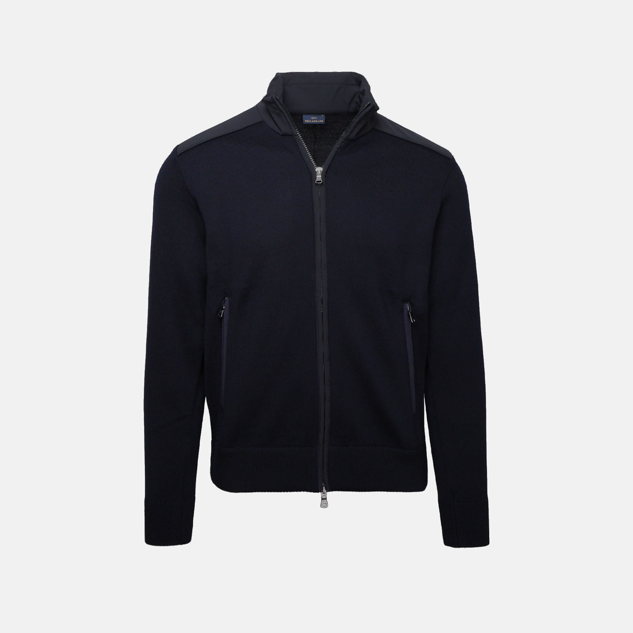 cardigan med forstærkning på skulder