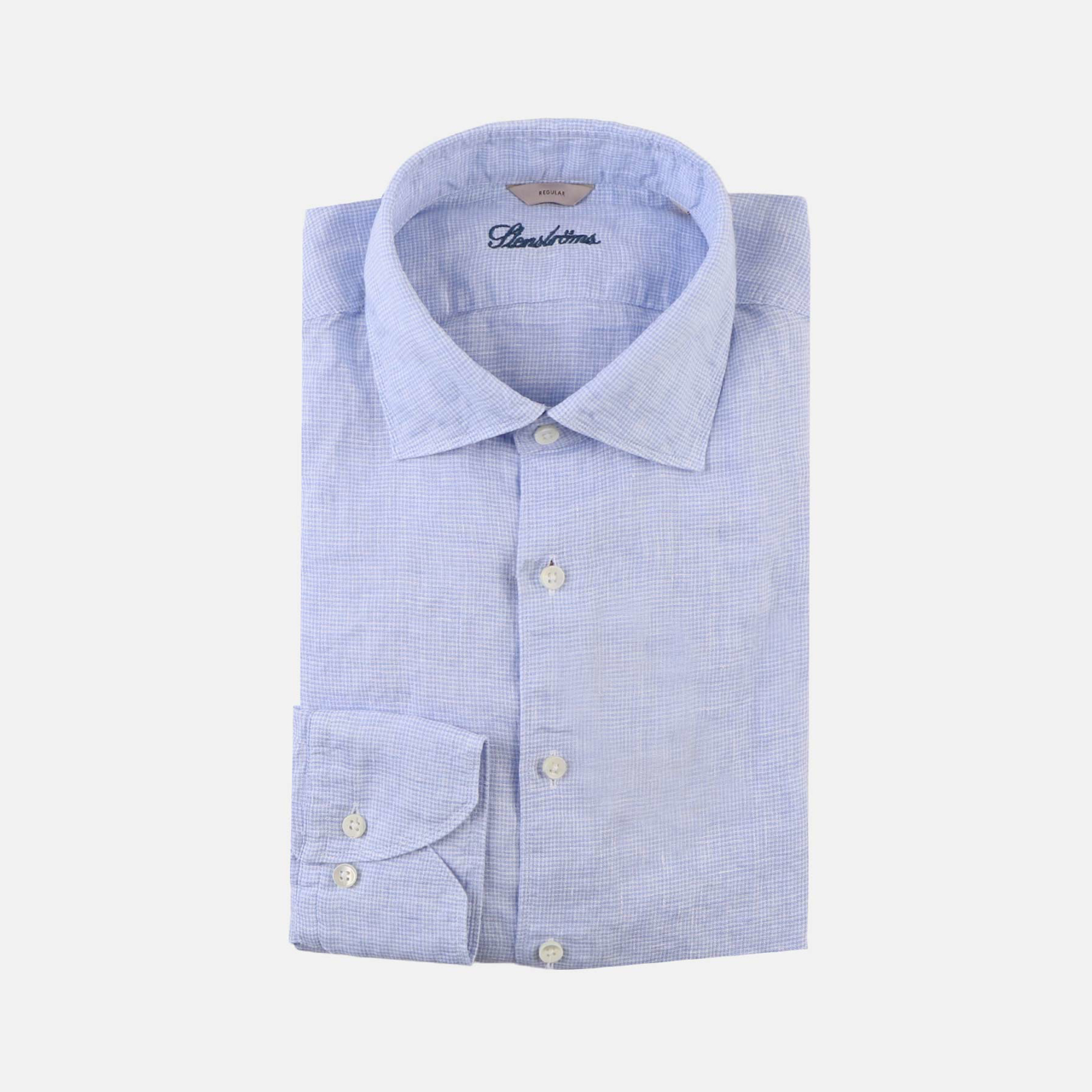 pepitaternet hørskjorte