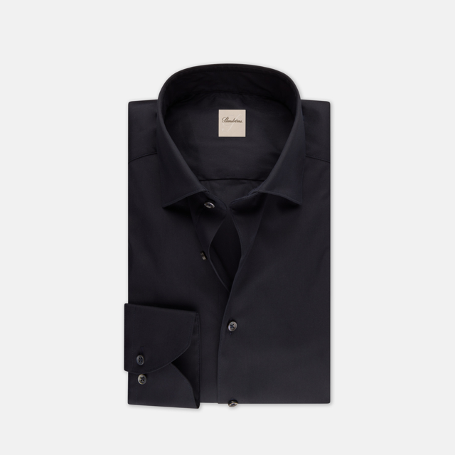 Bomuld stretch skjorte